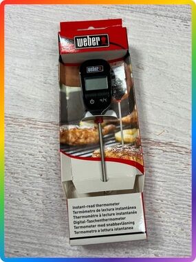 Weber 6750 Instant-Read Digital Thermometer Grill BBQ Fast Accurate NEW